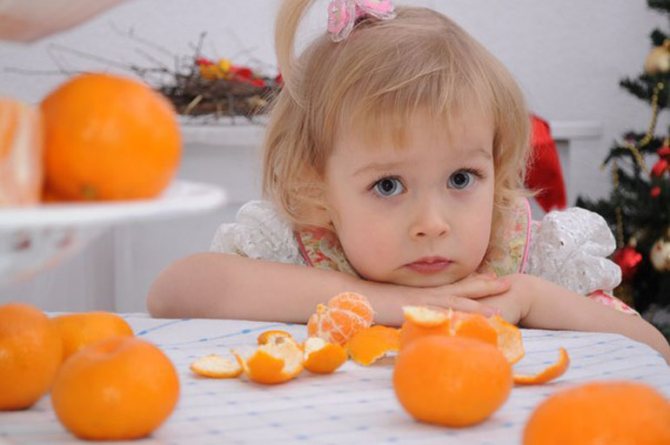 аллергия на мандарины у детей чем лечить