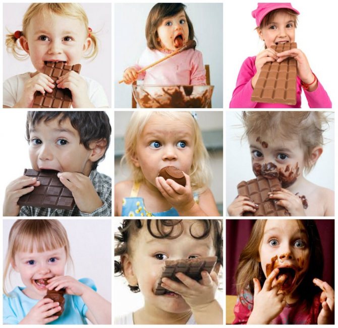 аллергия на шоколад у детей