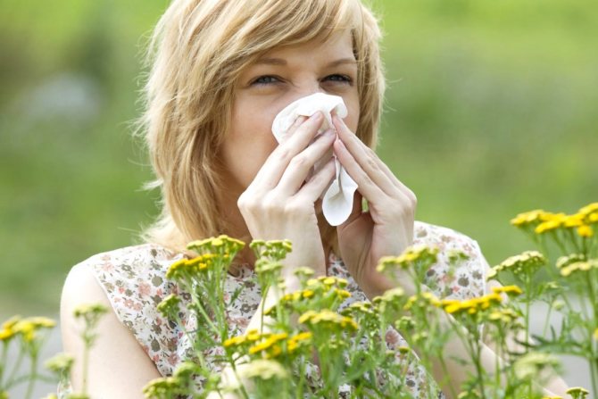 Как проявляется аллергия на цветы