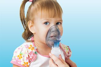 Carrying out inhalation with a nebulizer