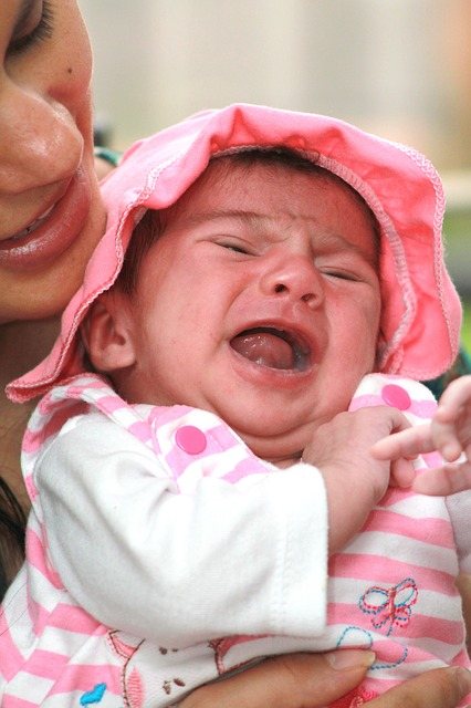 the baby is crying