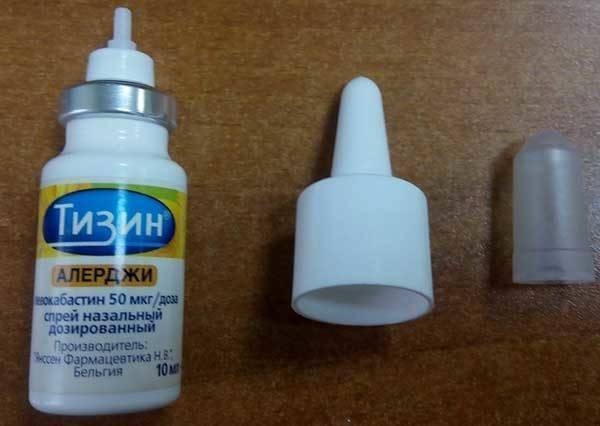 Tizin Allergy spray instructions for use