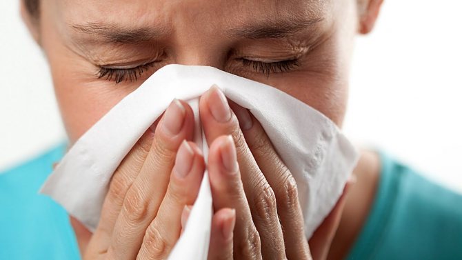 Выделения из носа - симптом аллергии